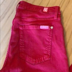 Seven for all mankind red jeans